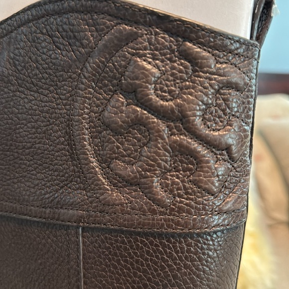 Tory Burch Marlene Riding boots in tumbled leather - Picture 3 of 12